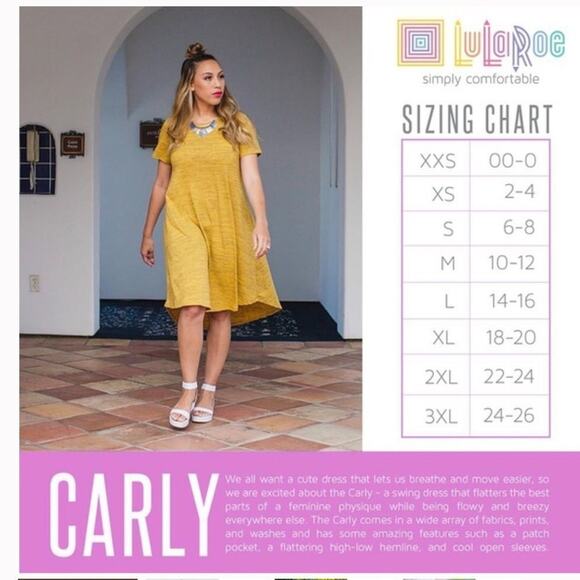 LulaRoe Carly Elegant Collection Swing Dress Red & Gold Sz XXS - Picture 8 of 8